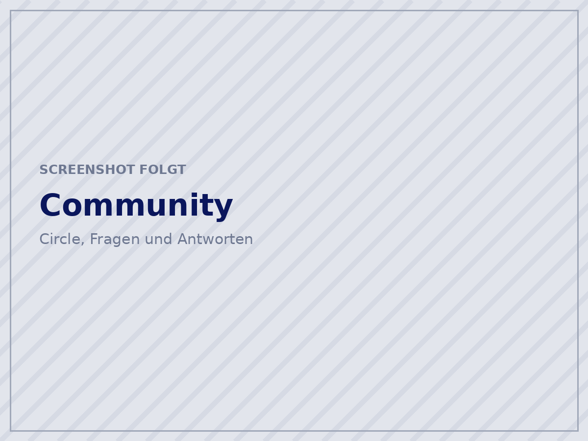 Screenshot of the community