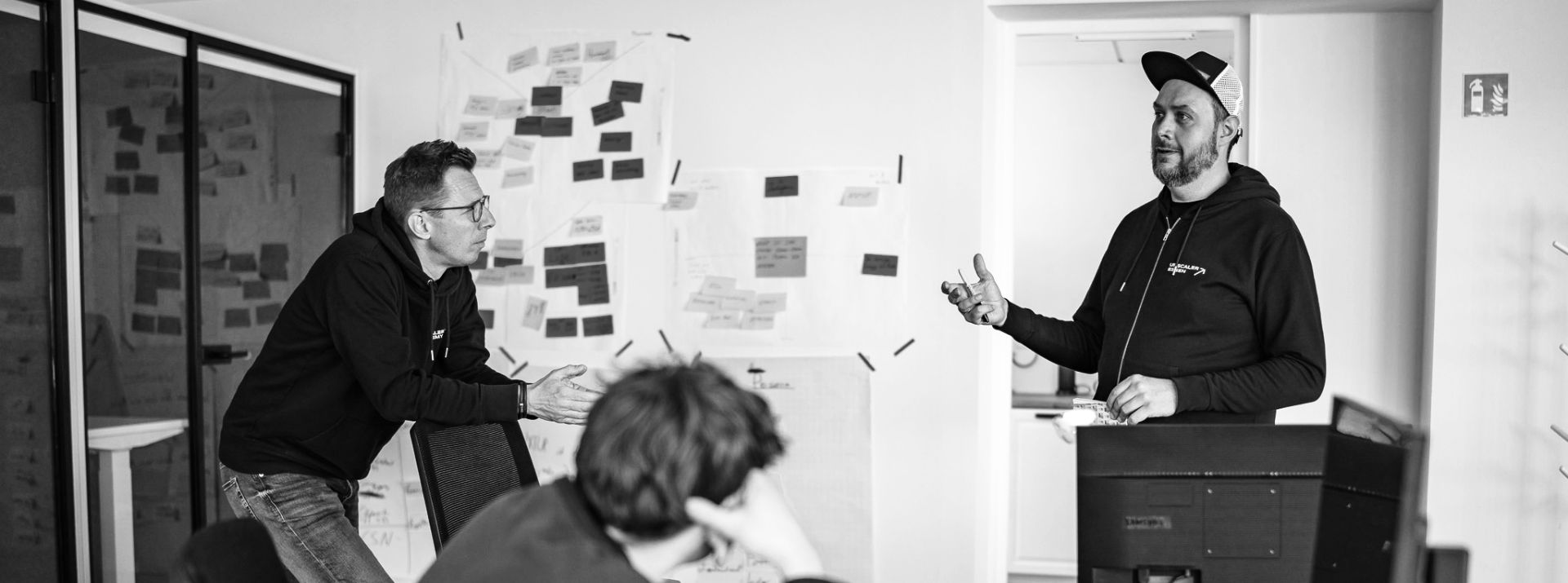 Marcel Schubert im Workshop mit einem Gründerteam